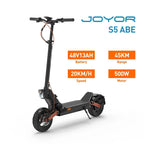 JOYOR S5 (ABE) Adventure Electric Scooter | All-Terrain Performance with Dual Suspension & Enhanced Stability