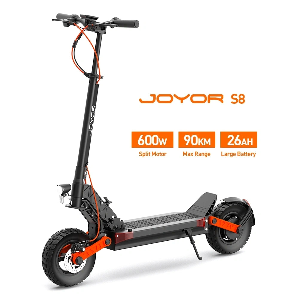 JOYOR S8 Performance Electric Scooter | Powerful All-Terrain Scooter with Advanced Suspension & Rugged Design