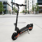 Joyor T-Pro DGT electric scooter featuring durable construction, off-road tires, front suspension, and smooth city riding experience.