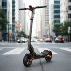 Joyor T6E ABE electric scooter featuring powerful performance, all-terrain tires, front suspension, and reliable urban mobility.